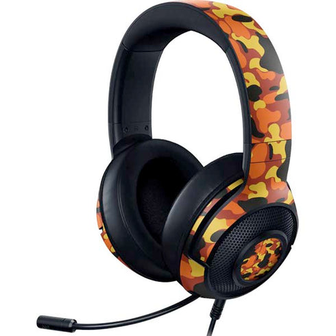 Orange Camo Razer Kraken X Skin